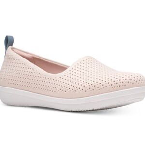 NWT CLARKS WOMENS AYLA BLAIR SIZE 7 BLUSH PINK FLATS 🎀